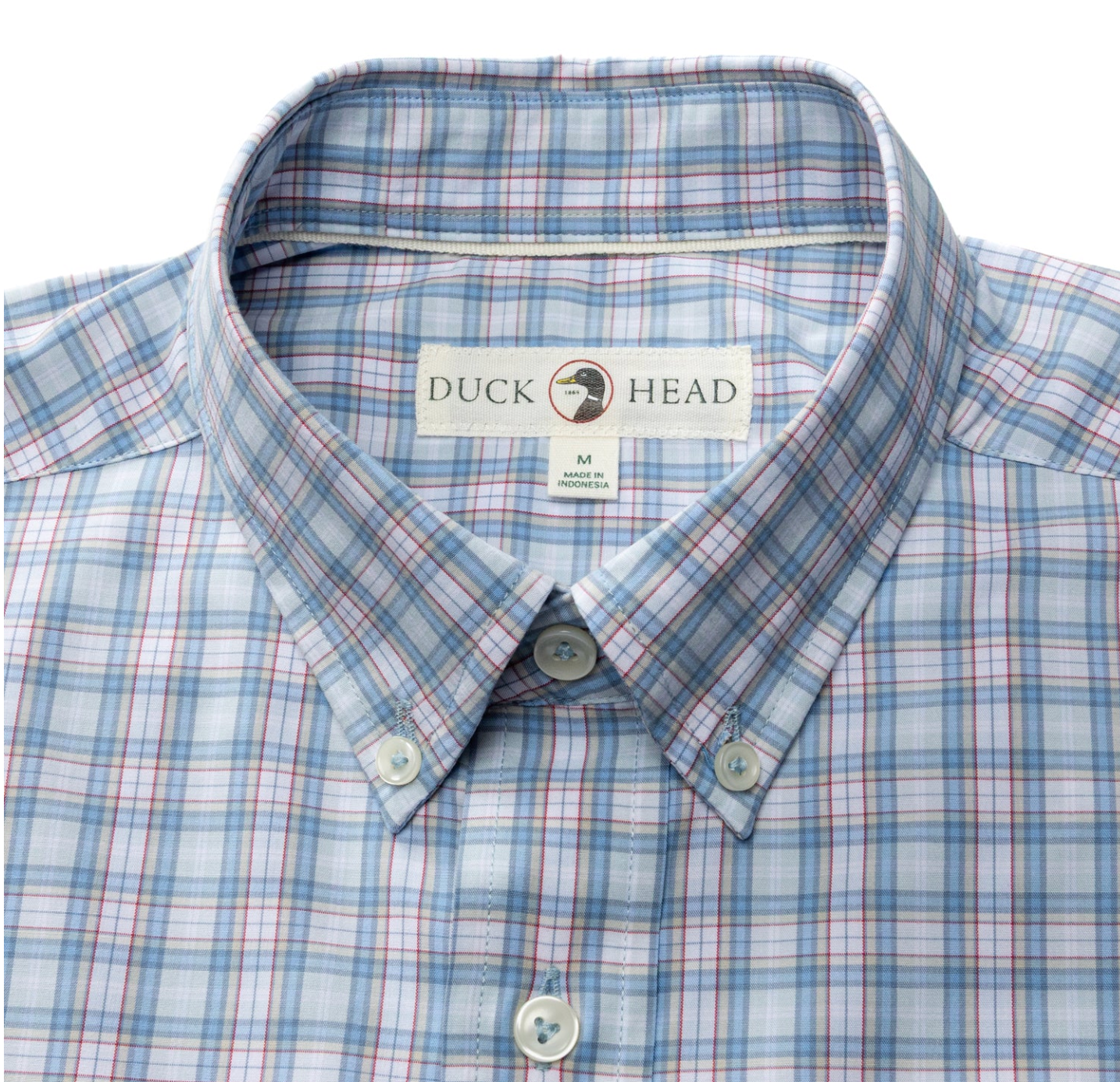 Mayville Plaid Poplin Shirt Light Blue