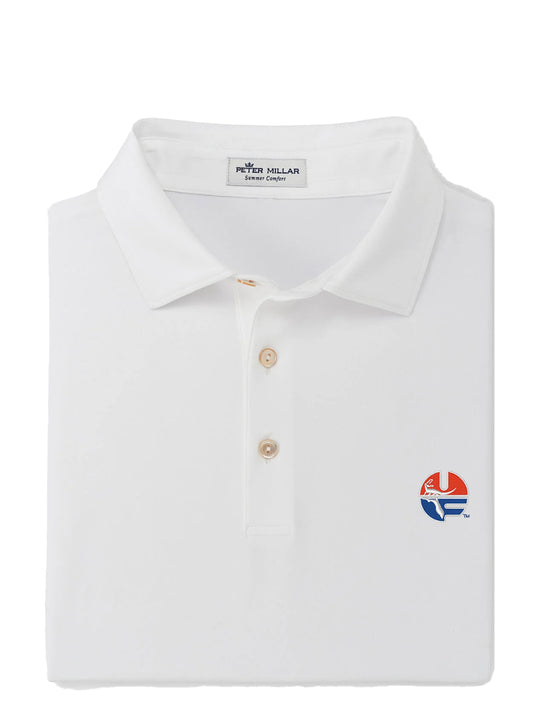 UF Vault Logo Solid Jersey Polo White