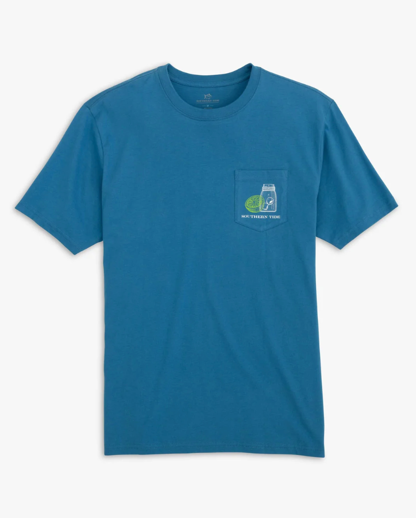 Tap Schematic SS T-Shirt Atl. Blue