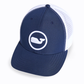 Whale Dot Perf Trucker Hat Blue Blazer - Beau Outfitters