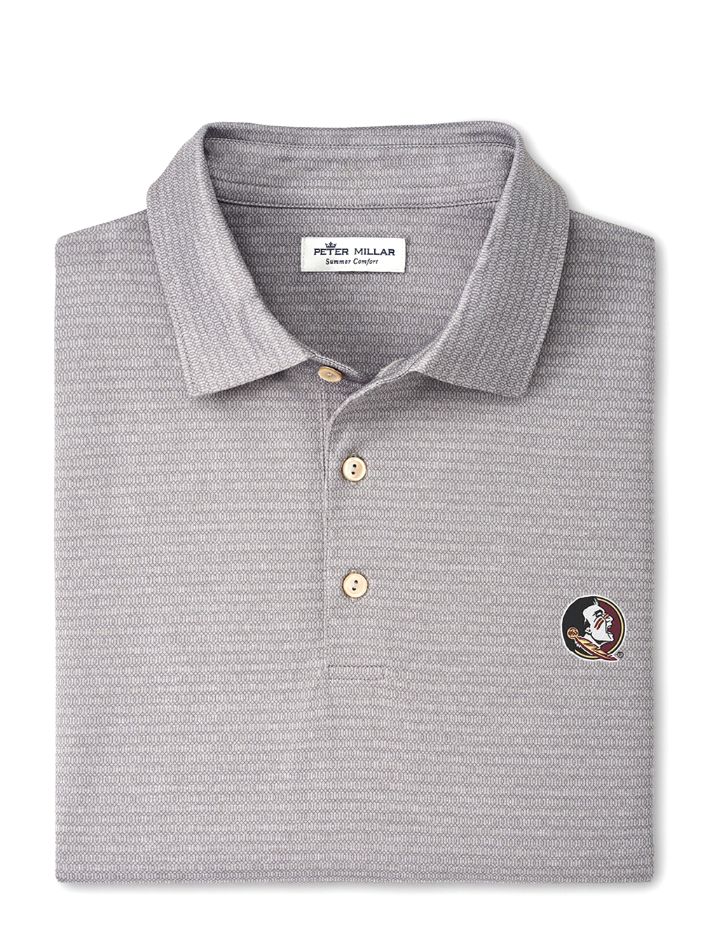 FSU Groove Jersey Polo Gale Grey - Beau Outfitters