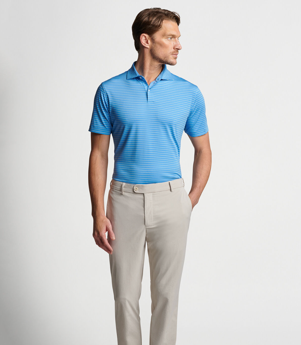 Crafted Duet Perf Jersey Polo Marina Blue