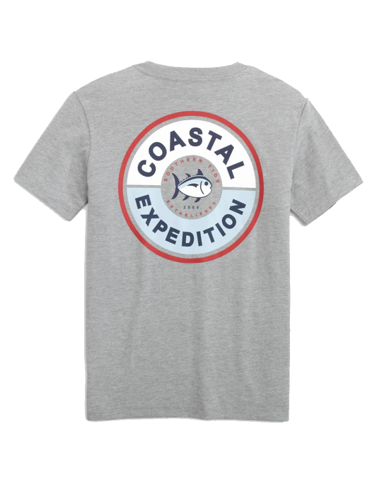 Youth Coastal Expedition SS T-Shirt Quarry Hthr