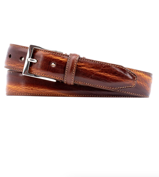 Perry Italian Leather Belt Chestnut