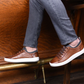 Cameron Pebble Grain Sneaker Whiskey - Beau Outfitters