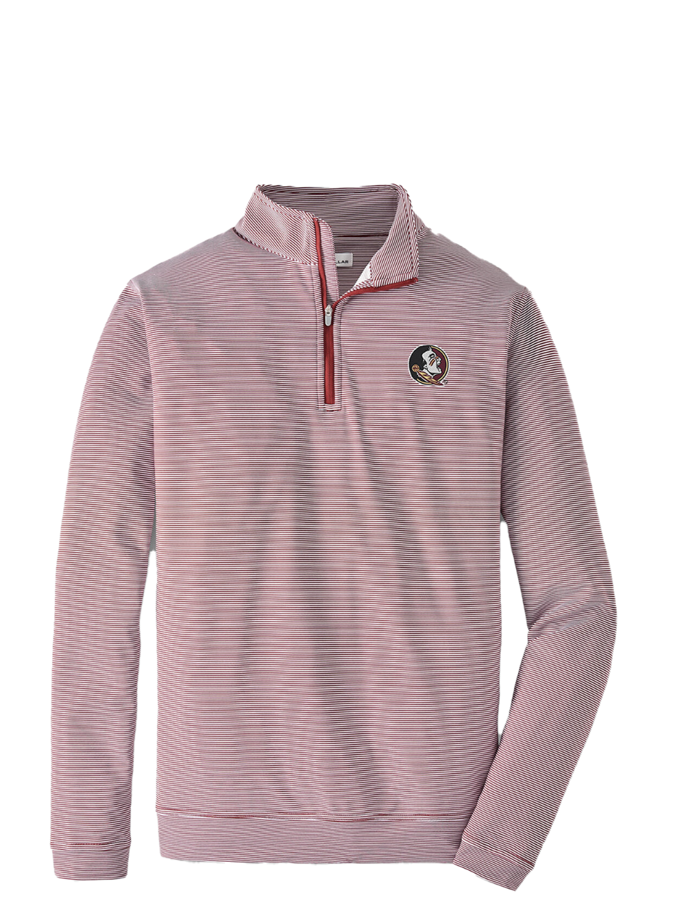 FSU Perth Stripe Perf 1/4 Zip Maroon - Beau Outfitters