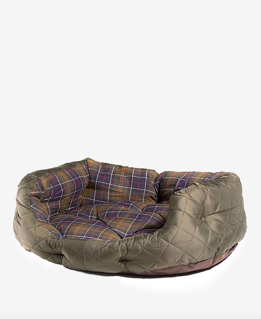 Quilted Dog Bed 30" Olive - Beau Outfitters