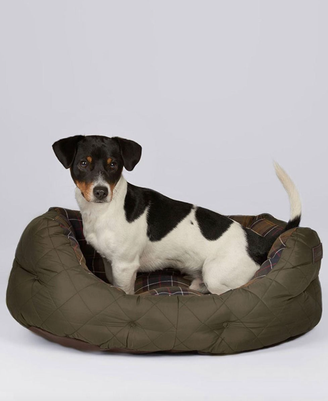 Quilted Dog Bed 24" Olive - Beau Outfitters