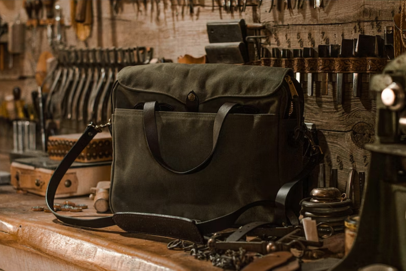 Original Briefcase Ottergreen Beau Outfitters