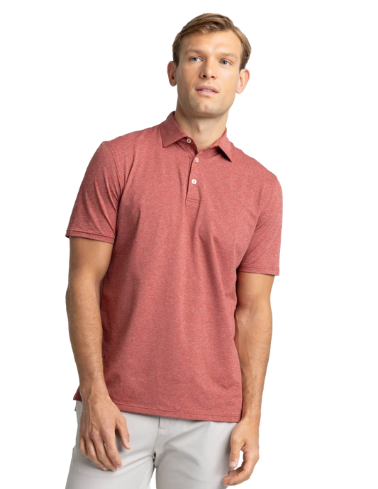Brreeze Perf Polo Hthr Tuscany Red