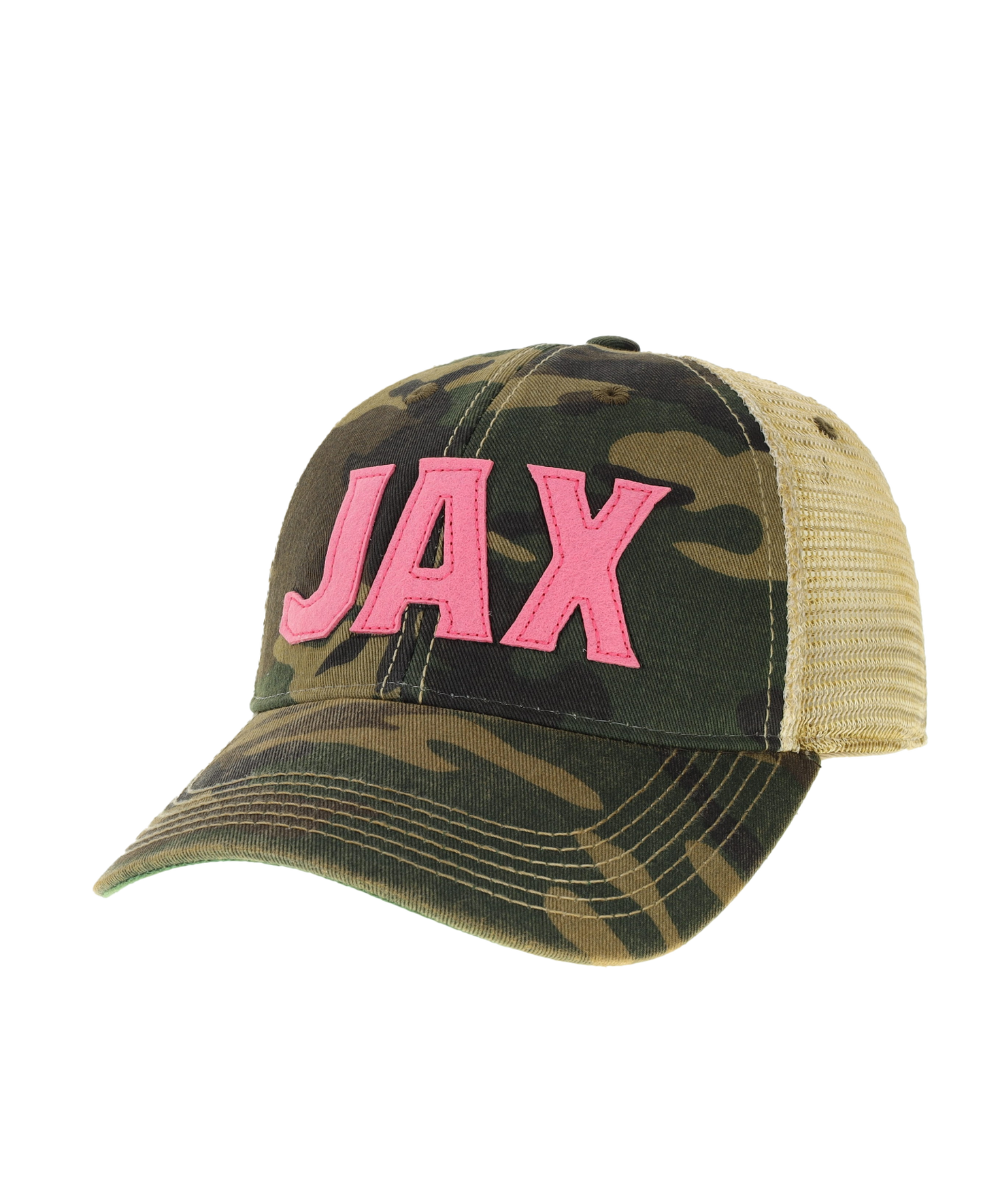 Beau JAX Trucker Hat Army Camo w/ Pink