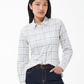 Ws Triplebar Check Shirt Cloud / Olive - Beau Outfitters