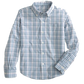 Youth Patton Plaid IC LS Sport Shirt Dream Blue - Beau Outfitters