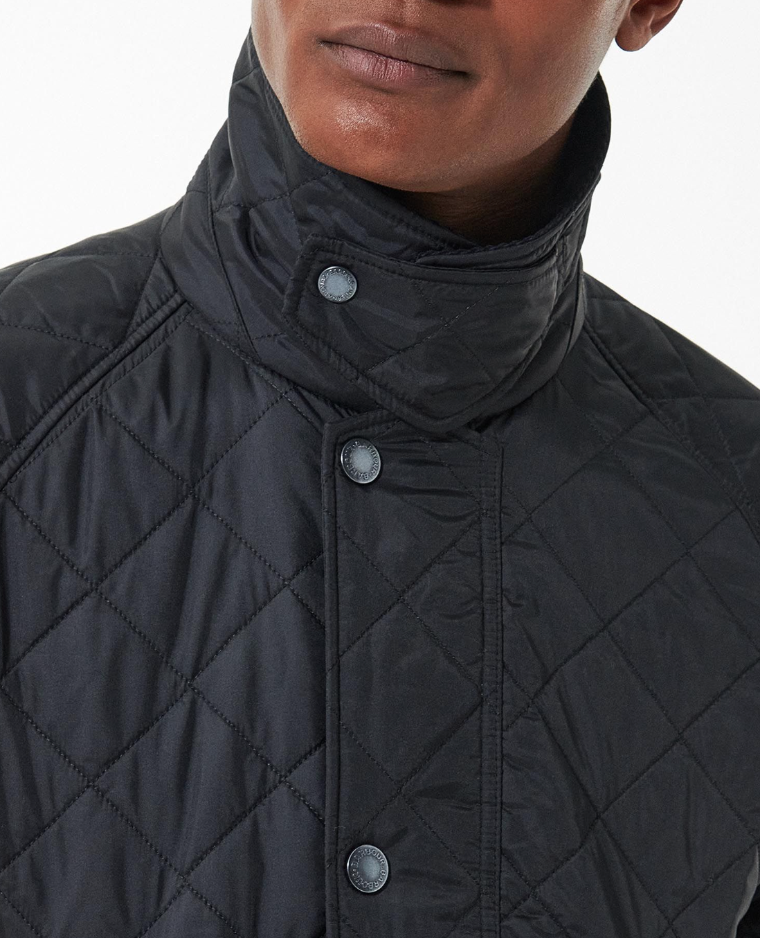 Barbour Ashby Buttoned Waxed Jacket in Black for Men | Lyst UK