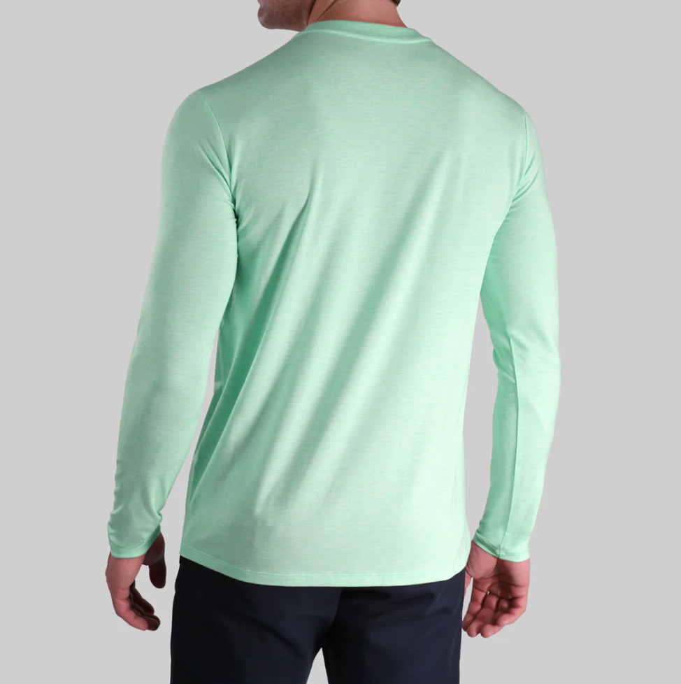 Beau Outfitters Perf LS Crew T-Shirt Htht Mint Green