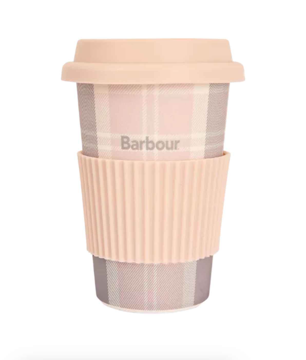 Ws Barbour Travel Mug / Beanie Gift Set Pink / Grey - Beau Outfitters