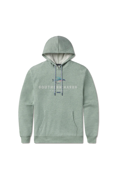 Hecho Hthr Hoodie Fly Outlines - Beau Outfitters