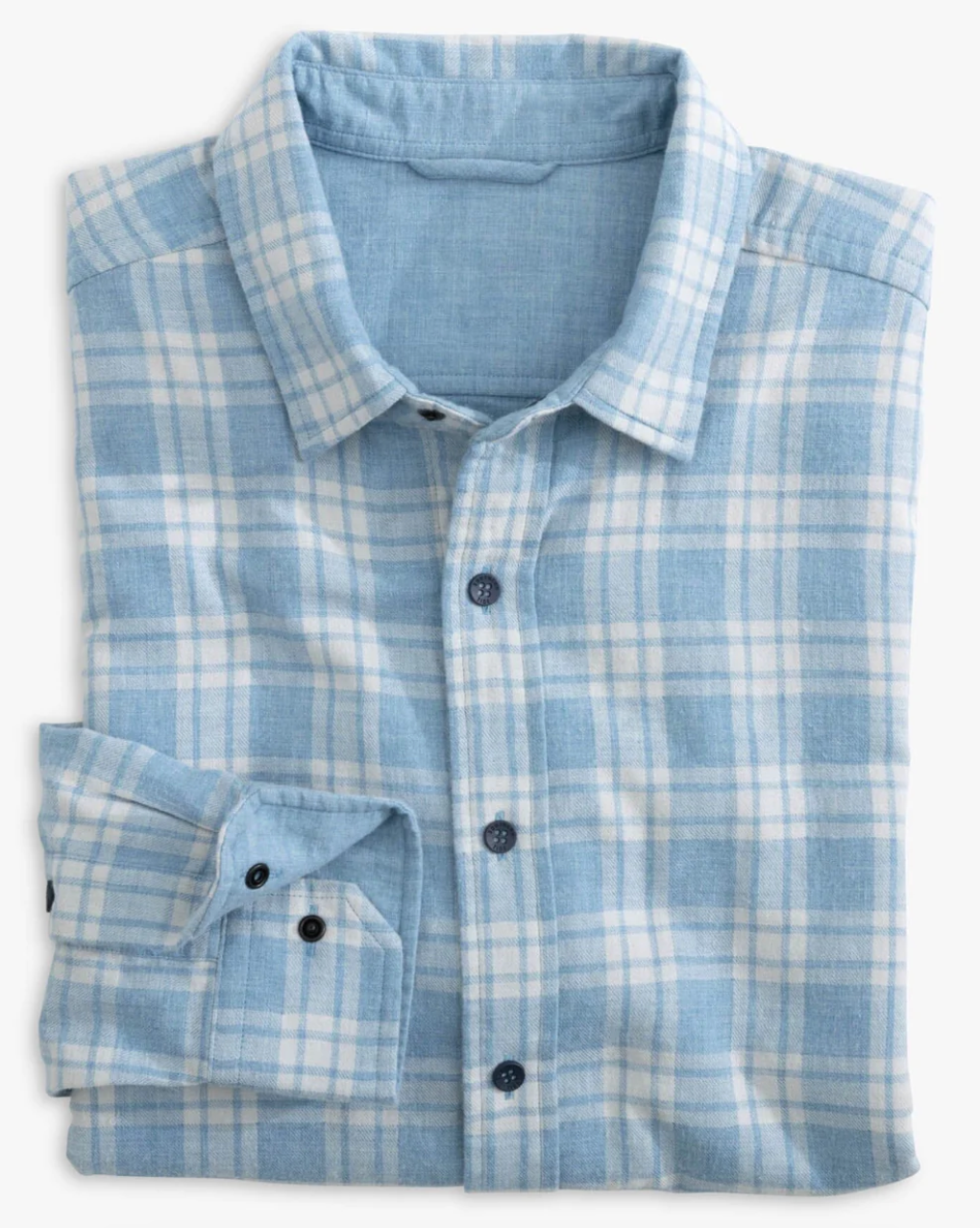 Melbourne Rev. Plaid Shirt Mntn Spring Blue - Beau Outfitters