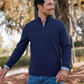 Outbound 1/4 Zip Hthr True Navy - Beau Outfitters