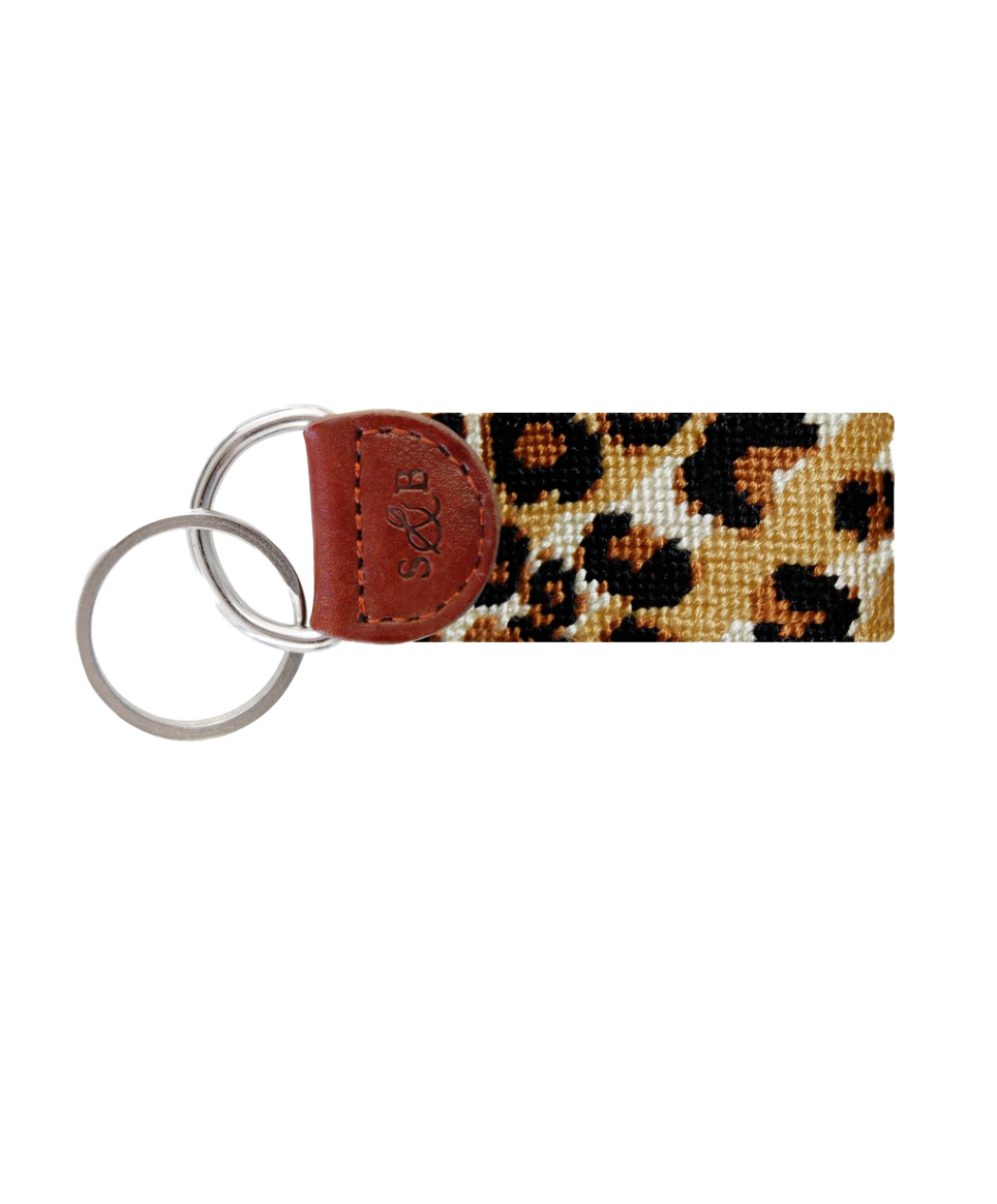 Leopard Print Key Fob