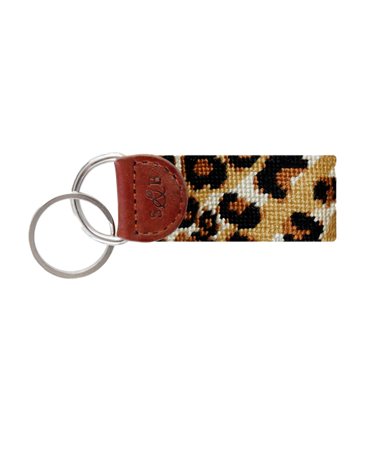 Leopard Print Key Fob