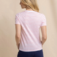 Ws SunFarer Stripe Crew Neck Tee Conch Shell - Beau Outfitters