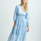 Ws Blaire Garden Maxi Dress Clearwater Blue - Beau Outfitters