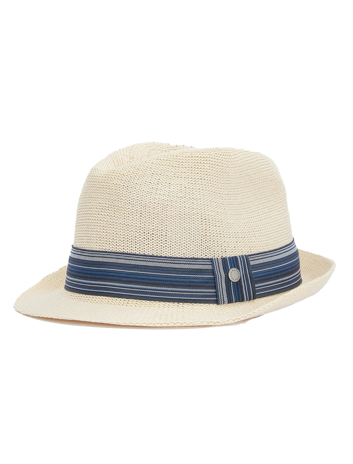 Belford Trilby Summer Hat Ecru/Blue