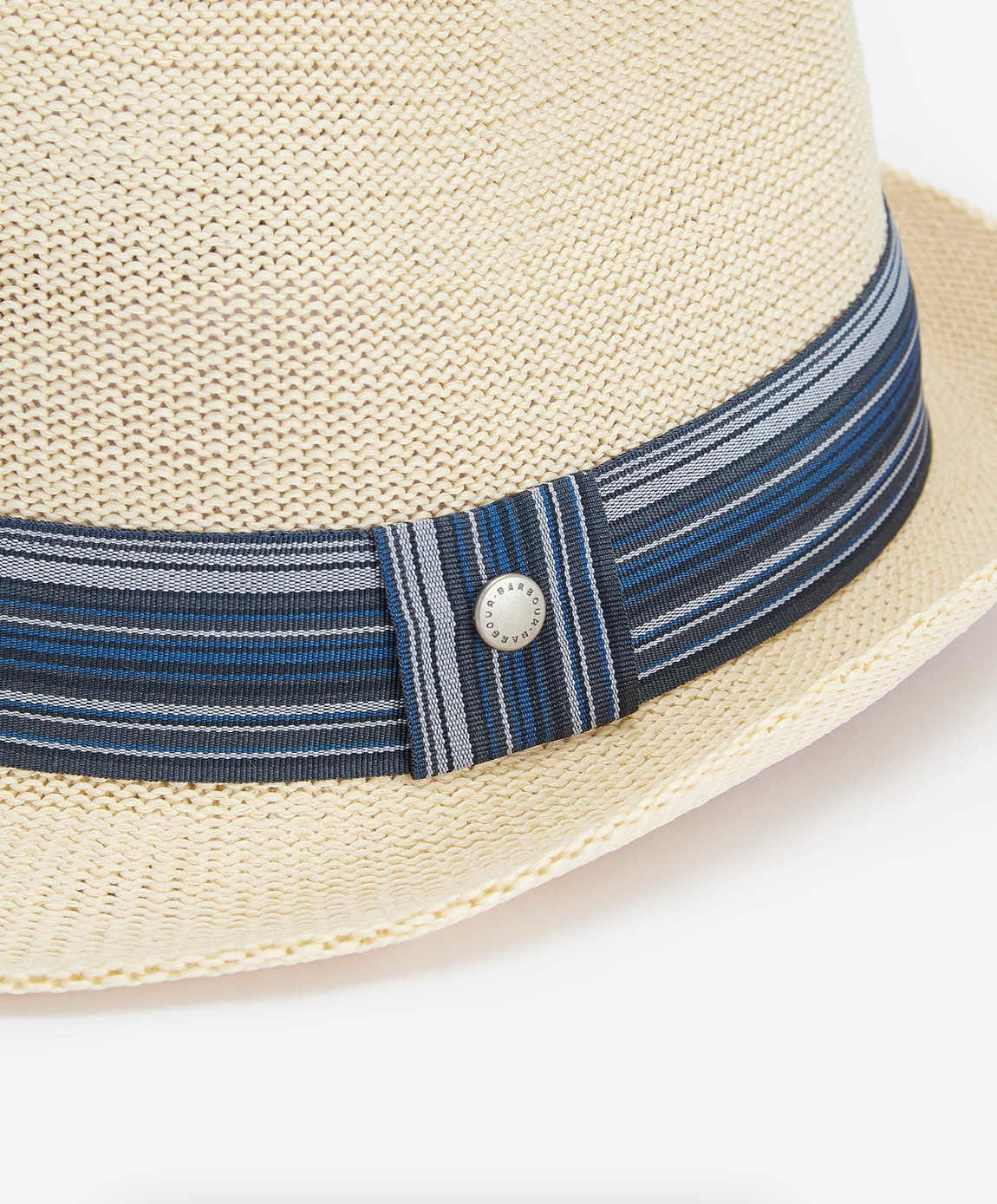 Belford Trilby Summer Hat Ecru/Blue