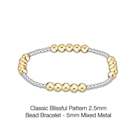 Classic Blissful Pattern 2.5mm Bead Bracelet - Beau Outfitters