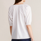 Ws Button Front Raglan Top White Cap - Beau Outfitters