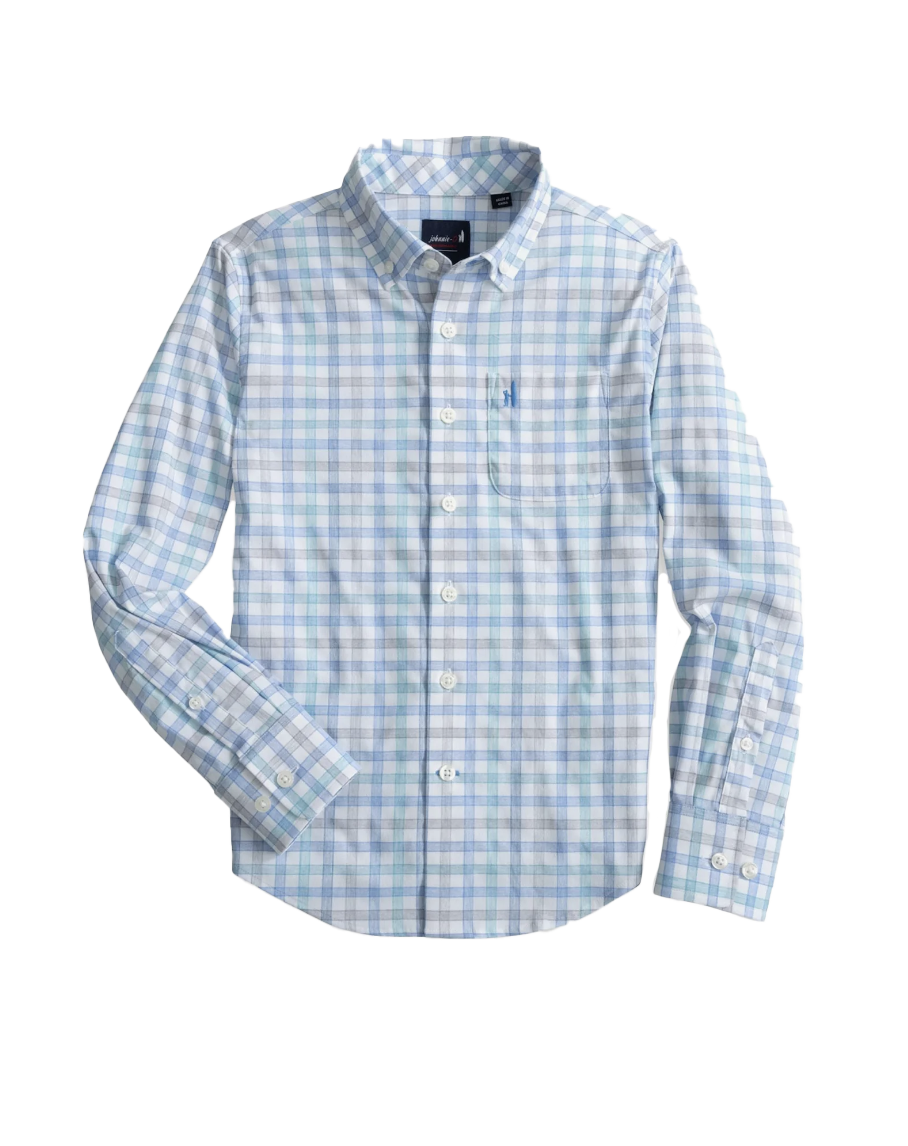 Youth Scull Button Up Shirt Wake