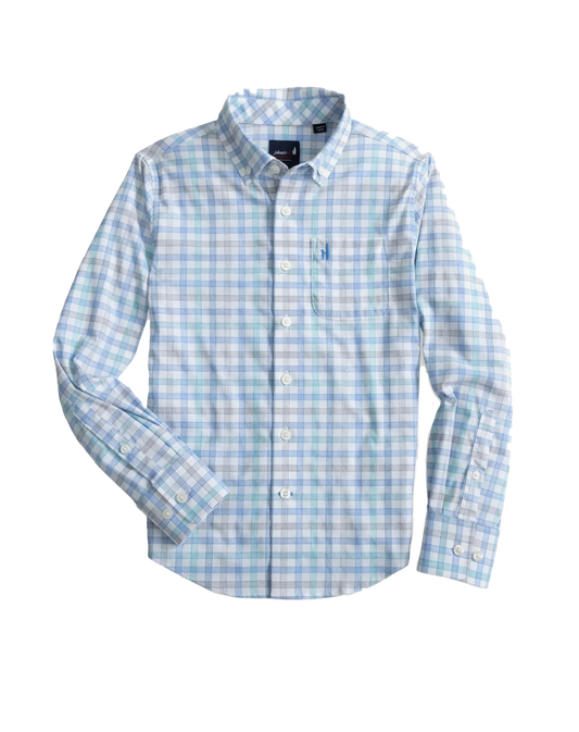 Youth Scull Button Up Shirt Wake