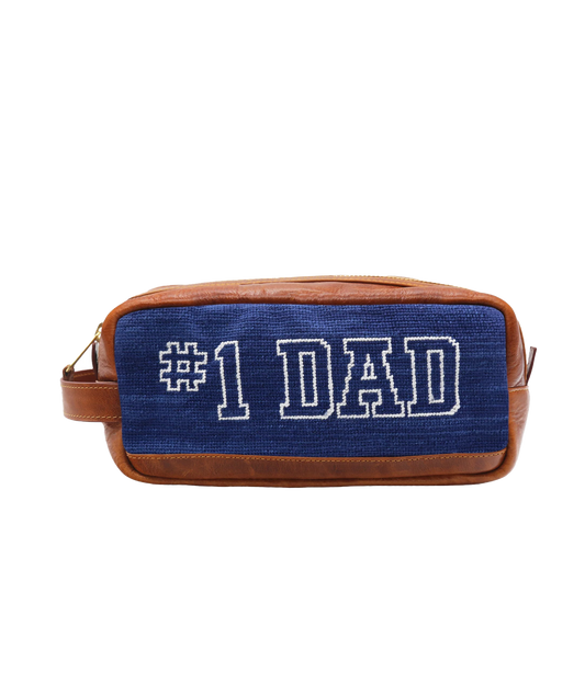 Number One Dad Needlepoint Toiletry Bag