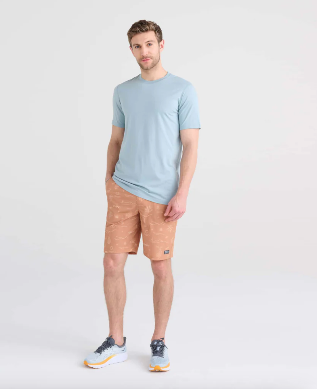 Cooling Cotton SS T-Shirt Clay Blue