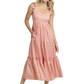 Ws Sylvi Sun Daze Geo Maxi Dress Conch Shell - Beau Outfitters