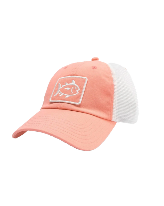 SJ Fly Patch Sun Farer Trucker Hat Apricot Blush Coral