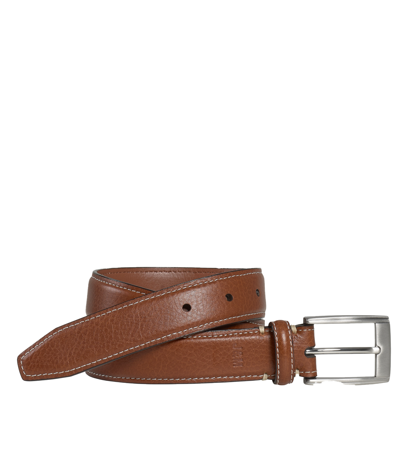 Youth Top Stitch Leather Belt Tan - Beau Outfitters