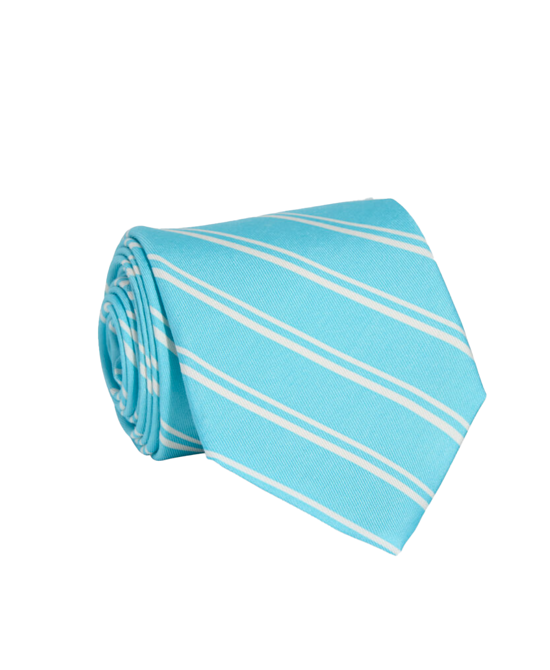 Compo Stripe Printed Tie Mist Blue