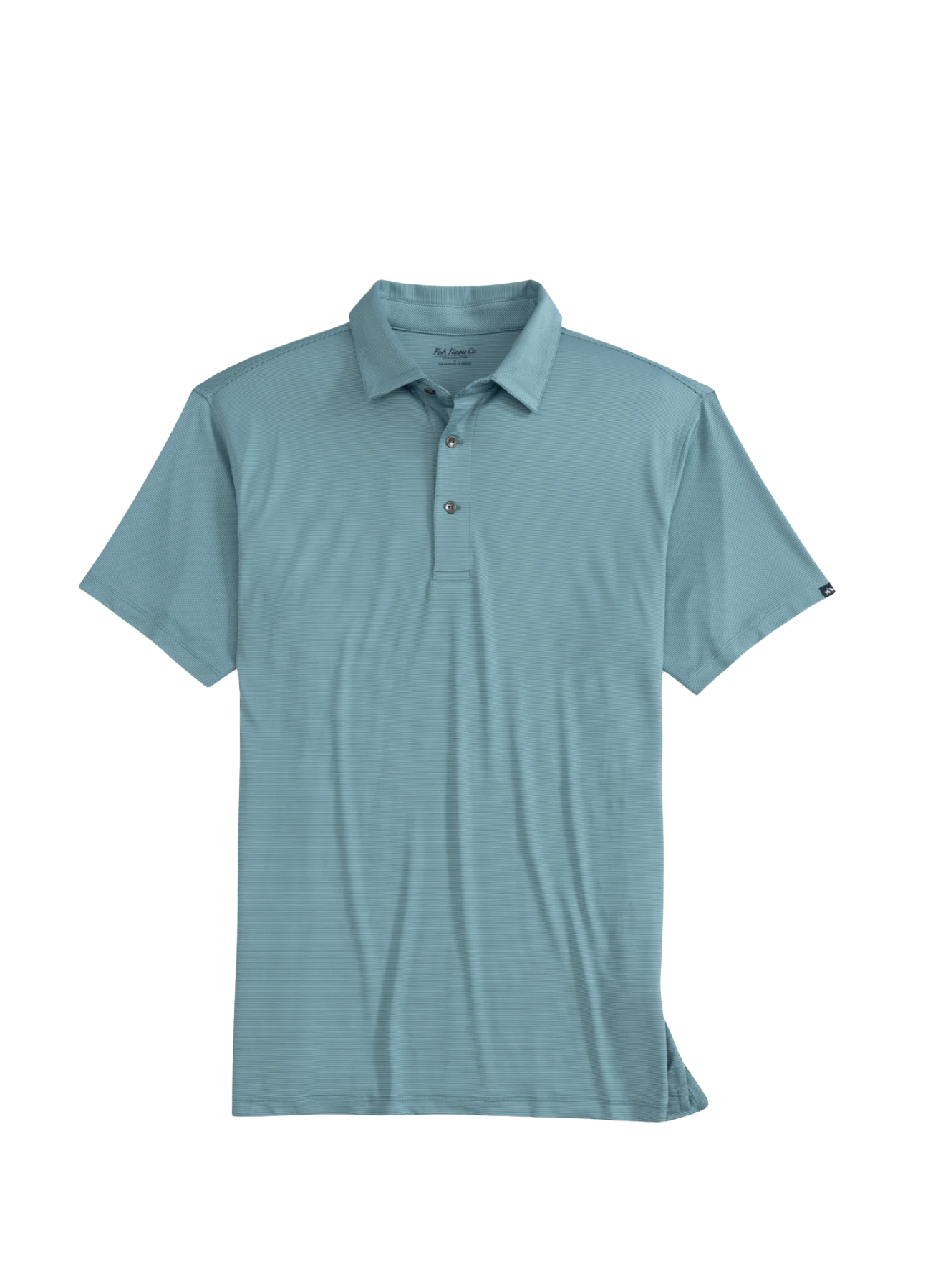 Runnel Stripe Perf Polo Ranger Blue - Beau Outfitters