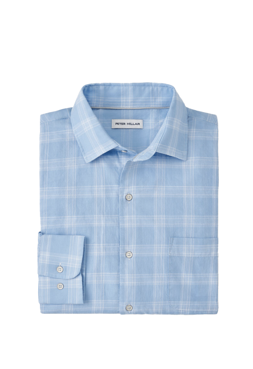 Solana Cotton Sport Shirt Cottage Blue - Beau Outfitters