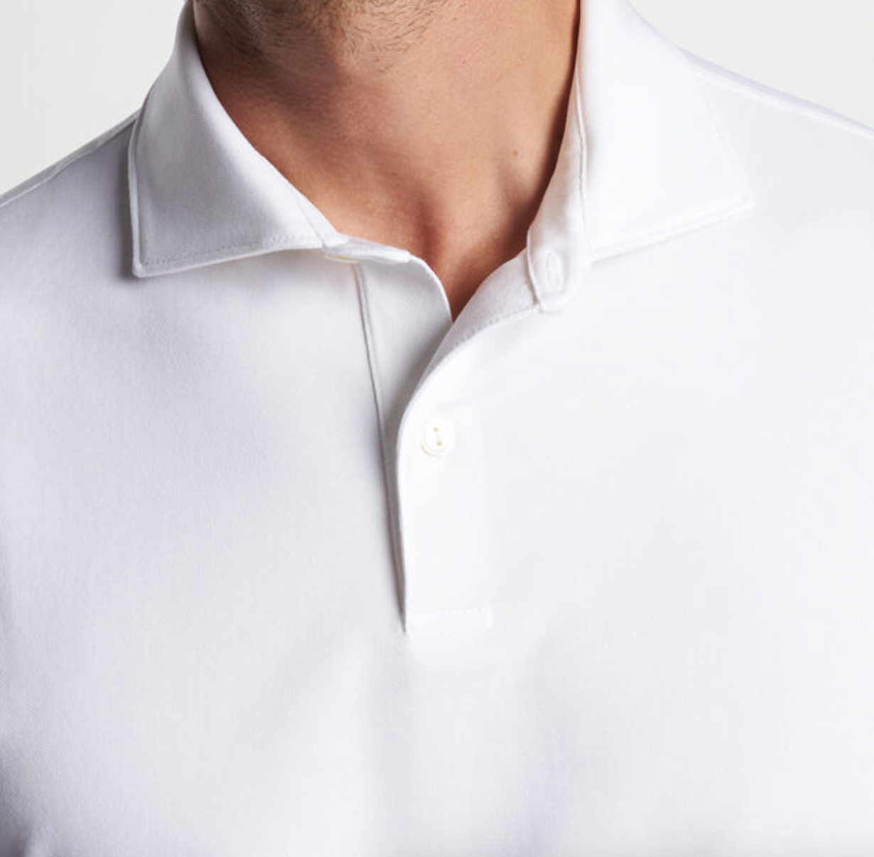 Albatross Cotton Blend Pique Polo White - Beau Outfitters