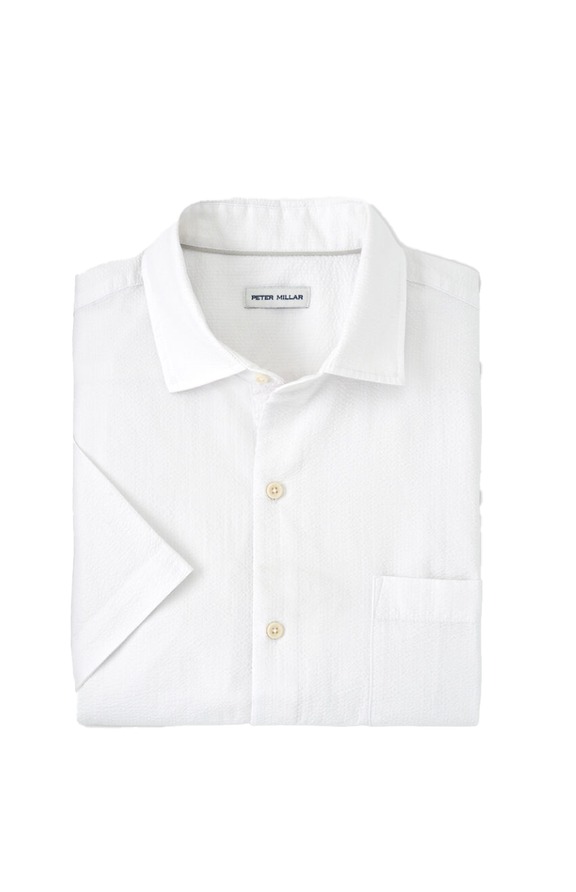 Seaward Seersucker SS Shirt White