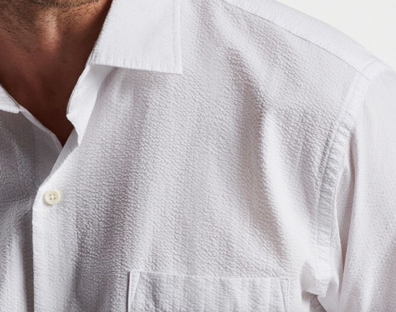 Seaward Seersucker SS Shirt White