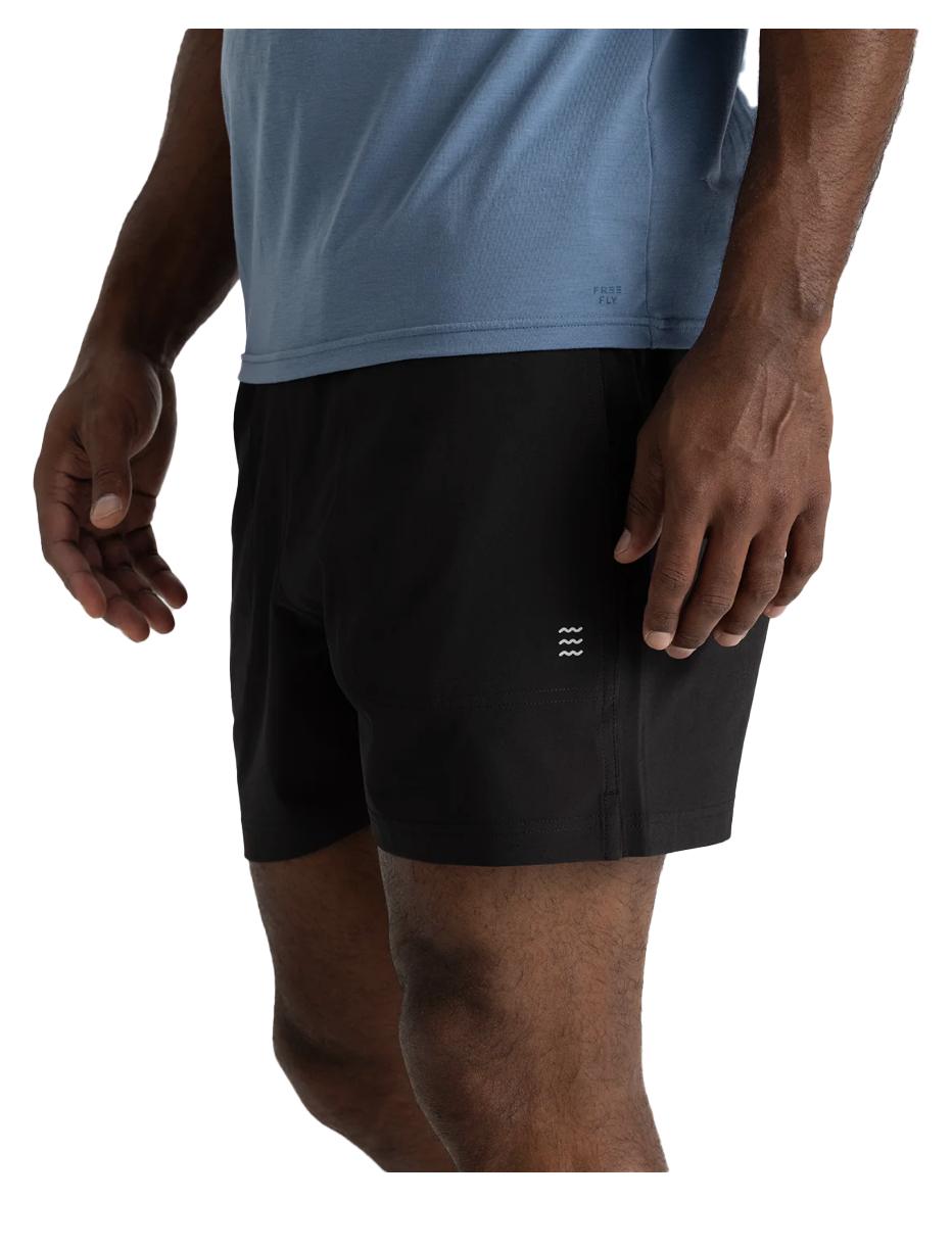 5.5" Lined Active Breeze Short Black - Beau Outfitters