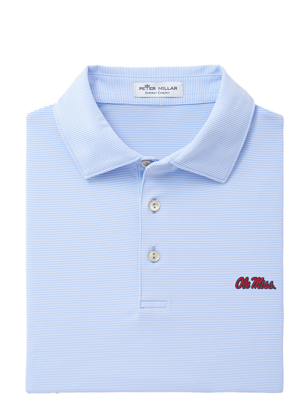 Ole Miss Jubilee Perf Polo Cottage Blue - Beau Outfitters