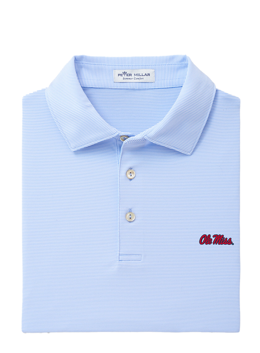 Ole Miss Jubilee Perf Polo Cottage Blue