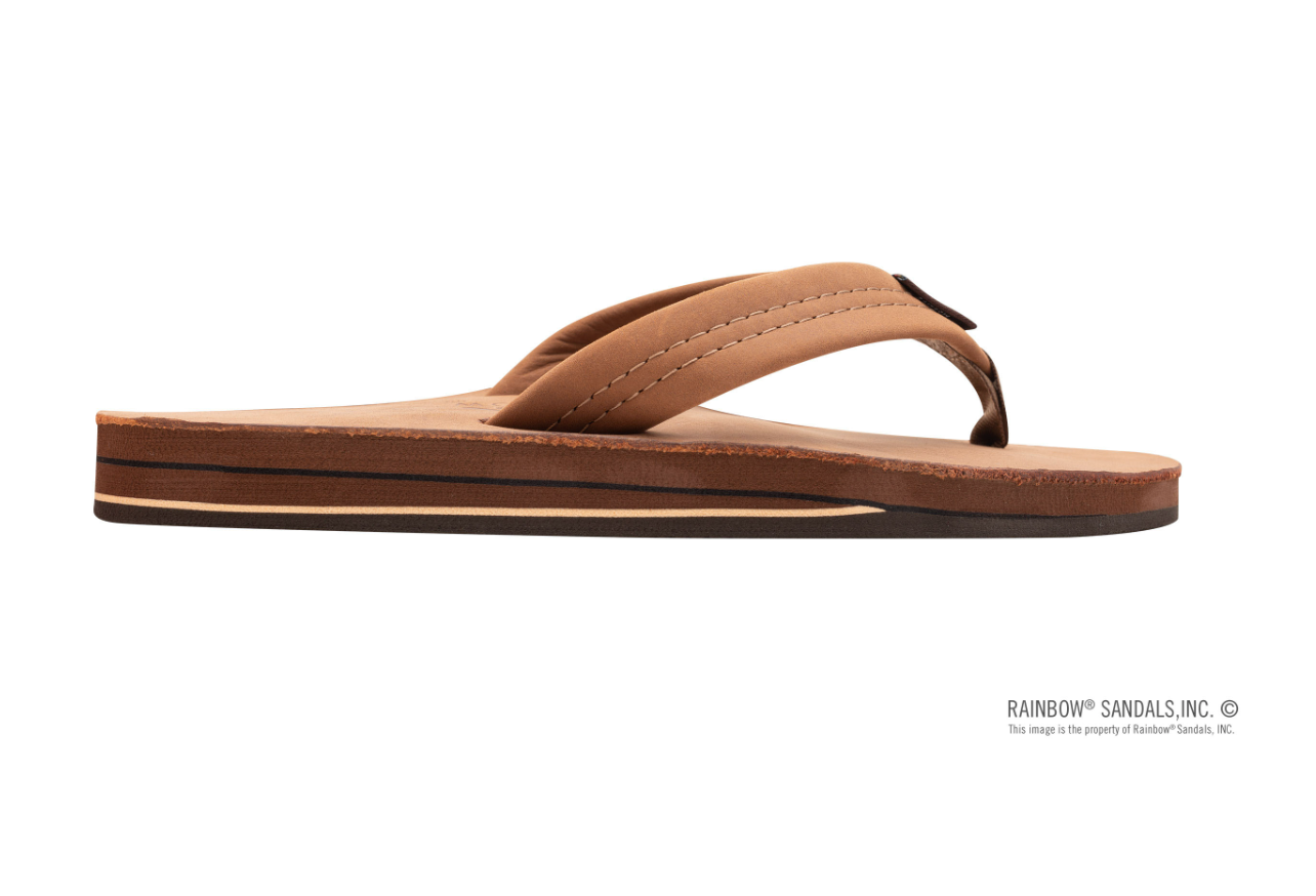 Premier Leather Double Layer Sandal Redwood - Beau Outfitters