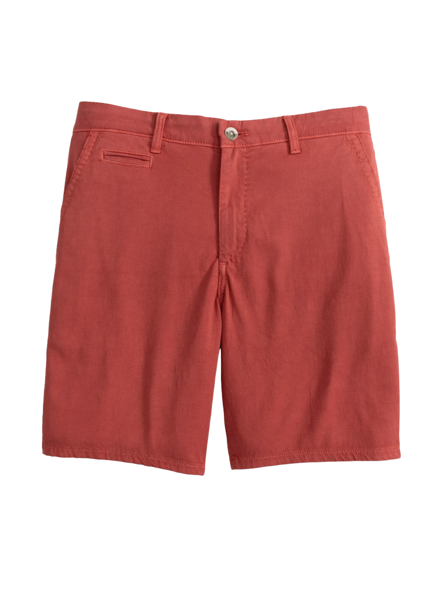 8" Nassau Cotton Blend Shorts Maliblu Red