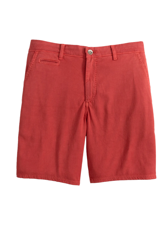 8" Nassau Cotton Blend Shorts Maliblu Red